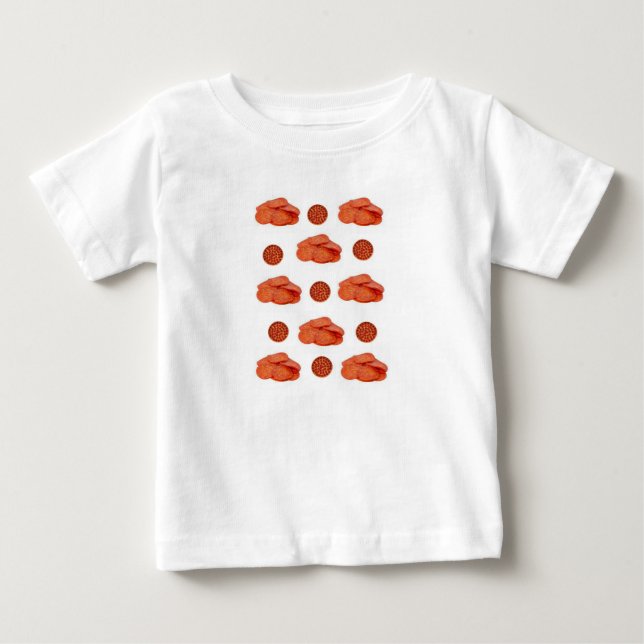 T-shirt Pour Bébé T-shirt bébé Pepperoni (Devant)