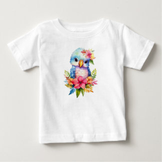 T-shirt Pour Bébé T-shirt bébé perroquet coloré