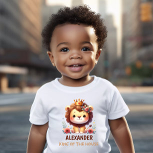 T-shirt Pour Bébé T-shirt bébé personnalisable avec un mignon Lion