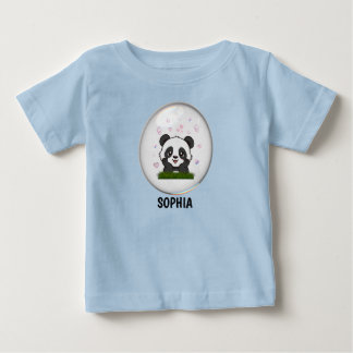 T-shirt Pour Bébé T-shirt bébé personnalisé avec un ours panda Kawai