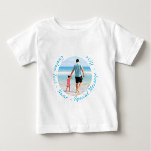 T-shirt Pour Bébé T-Shirt Bébé Personnalisé avec Votre Photo et Text