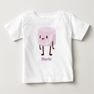 T-shirt Pour Bébé T-shirt bébé personnalisé Kawaii Marshmallow