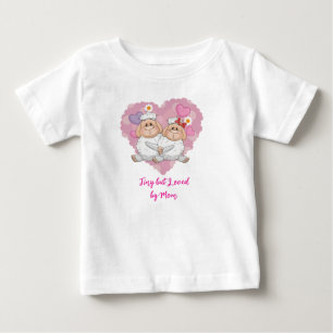 T-shirt Pour Bébé T-shirt bébé 'Petit mais aimé de maman'