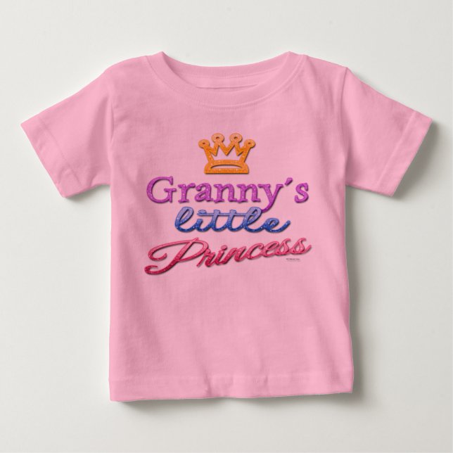 T-shirt Pour Bébé T-shirt bébé petite princesse de mamie (Devant)