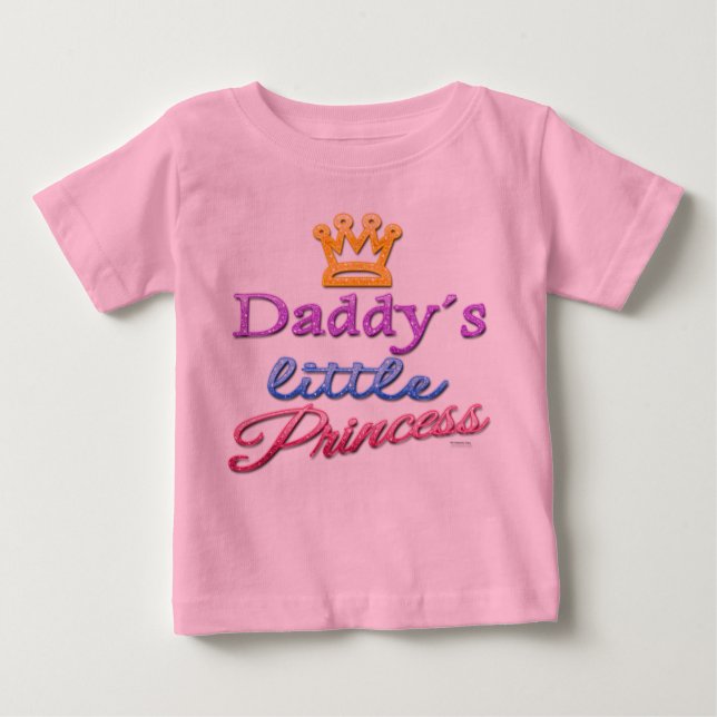 T-shirt Pour Bébé T-shirt bébé petite princesse de papa (Devant)