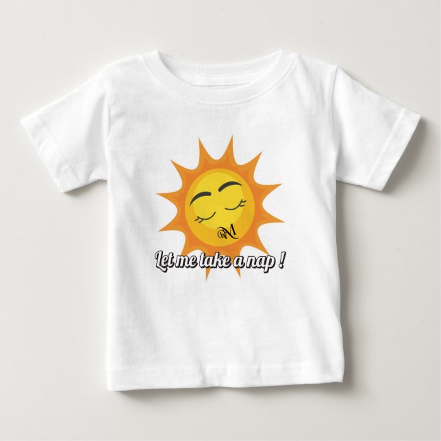 T-shirt Pour Bébé T-shirt bébé : Prends une sieste (blanc) (Devant)