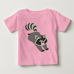 T-shirt Pour Bébé T-shirt bébé Raccoon de jote Prankish Cartoon
