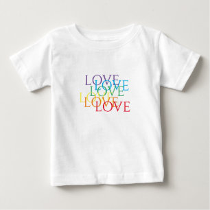 T-shirt Pour Bébé T-Shirt bébé RAINBOW LOVE