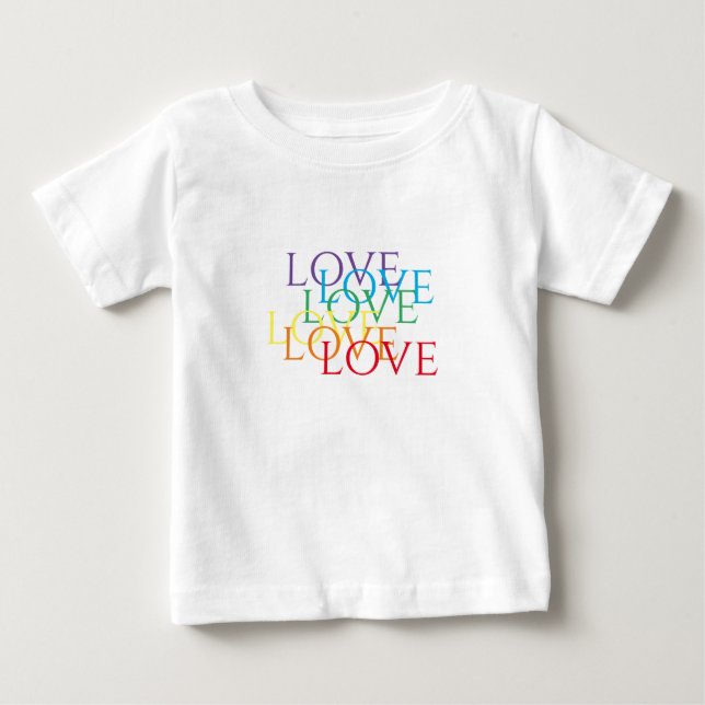 T-shirt Pour Bébé T-Shirt bébé RAINBOW LOVE (Devant)