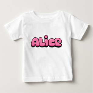 T-shirt Pour Bébé T-shirt bébé rose Alice
