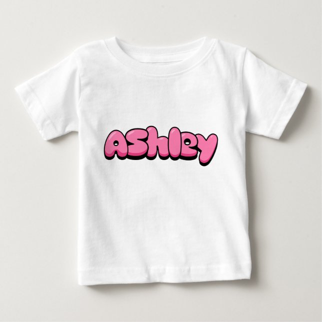 T-shirt Pour Bébé T-shirt bébé rose Ashley (Devant)