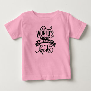 T-shirt Pour Bébé T-shirt bébé rose le plus impressionnant du monde