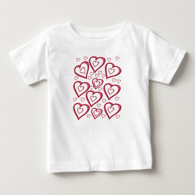T-shirt Pour Bébé T-shirt bébé Saint Valentin (Devant)