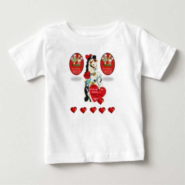 T-shirt Pour Bébé T-shirt bébé Saint Valentin (Devant)