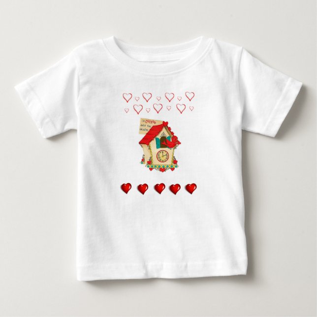 T-shirt Pour Bébé T-shirt bébé Saint Valentin (Devant)