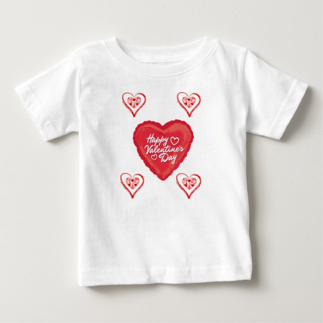 T-shirt Pour Bébé T-shirt bébé Saint Valentin (Devant)