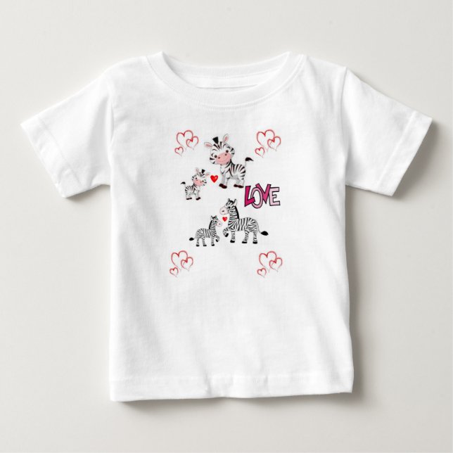 T-shirt Pour Bébé T-shirt bébé Saint Valentin (Devant)