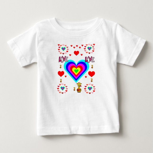 T-shirt Pour Bébé T-shirt bébé Saint Valentin (Devant)