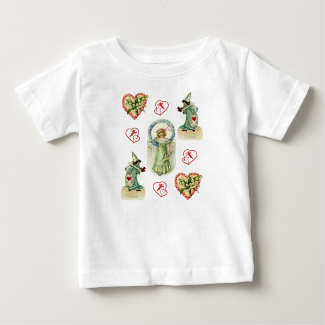 T-shirt Pour Bébé T-shirt bébé Saint Valentin (Devant)