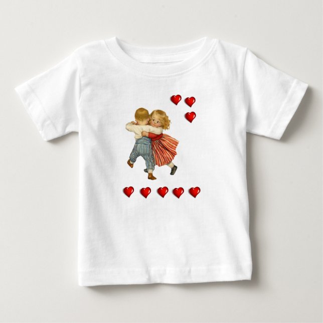 T-shirt Pour Bébé T-shirt bébé Saint Valentin (Devant)
