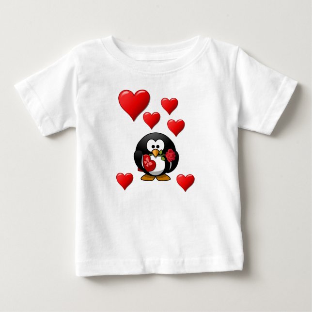 T-shirt Pour Bébé T-shirt bébé Saint Valentin (Devant)