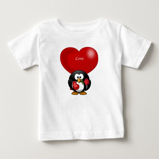 T-shirt Pour Bébé T-shirt bébé Saint Valentin (Devant)