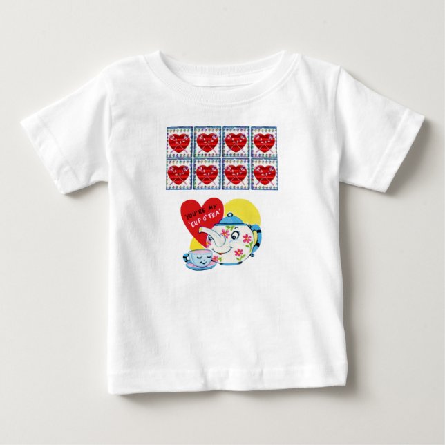 T-shirt Pour Bébé T-shirt bébé Saint Valentin (Devant)