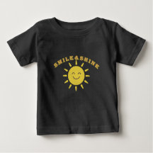 T-shirt bébé soleil souriant mignon