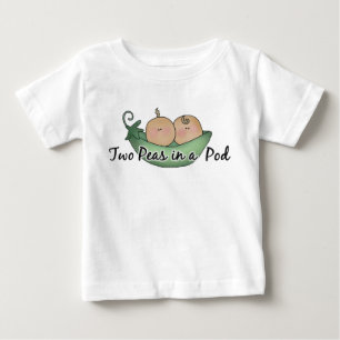 T-shirt Pour Bébé T-shirt bébé Two Peas Twin unisex