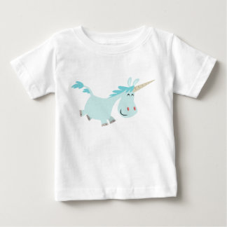 T-shirt Pour Bébé T-shirt bébé Unicorn Carton bleu mignon