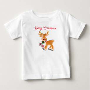 T-shirt Pour Bébé T-shirt bébé vacances Rudolph