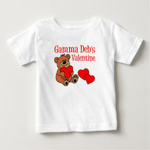 T-shirt Pour Bébé T-shirt bébé Valentine personnalisé Gamma Deb