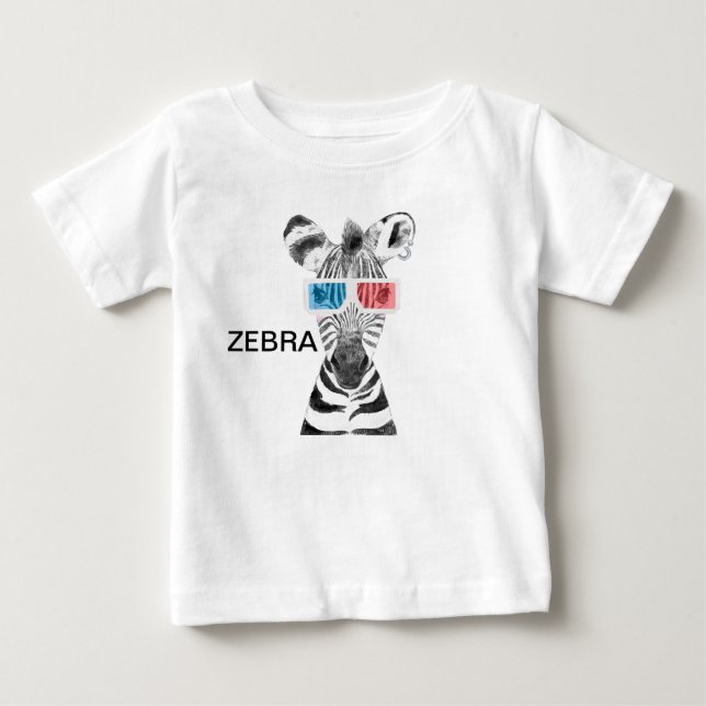 T-shirt Pour Bébé T-Shirt bébé Zèbre (Devant)