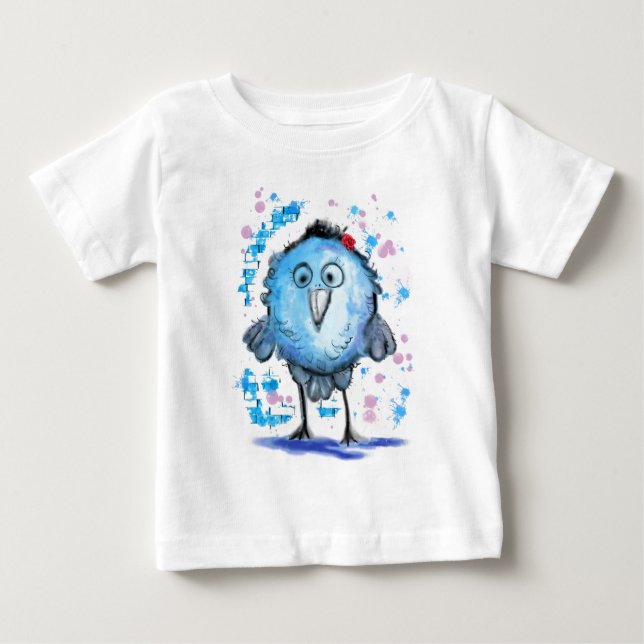 T-shirt Pour Bébé T-shirt Bleu Bébé (Devant)
