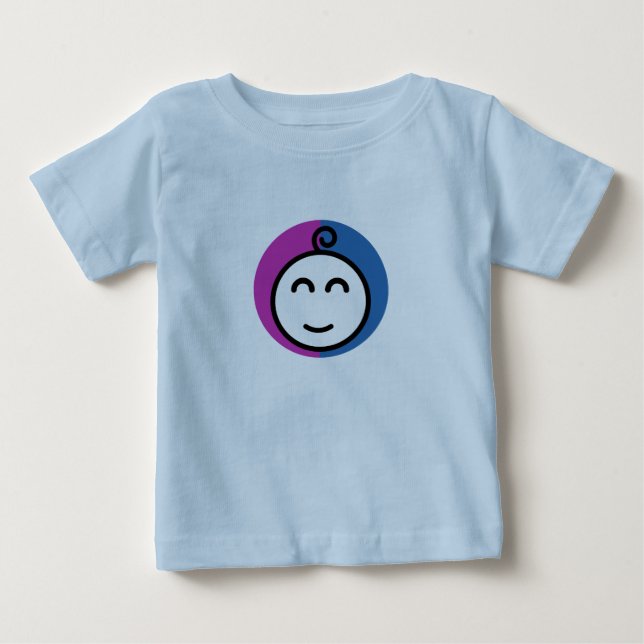 T-shirt Pour Bébé T-shirt bleu bébé (0-24M) (Devant)
