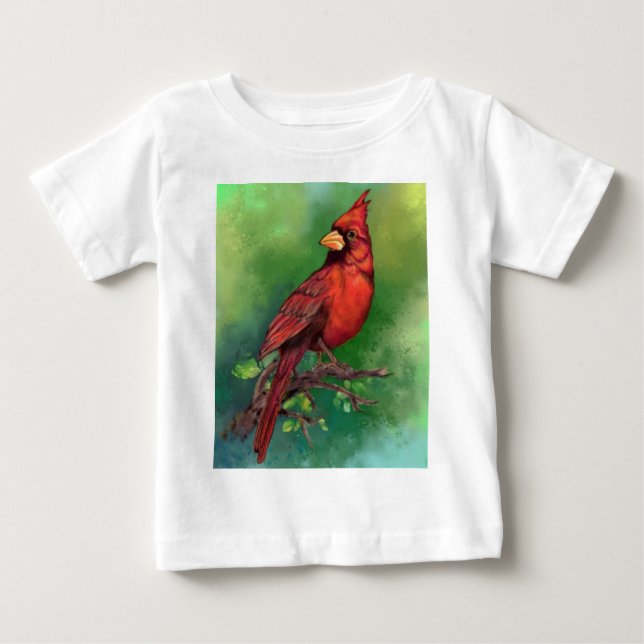 T-shirt Pour Bébé T-Shirt Cardinal Bébé (Devant)