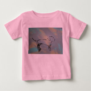 T-shirt Pour Bébé T-shirt Chien Bébé Jersey fin