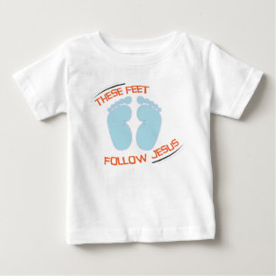 T-shirt Pour Bébé T-shirt chrétien de bébé : Suivez Jésus