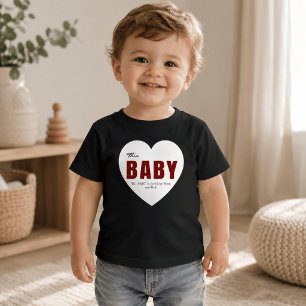 T-shirt Pour Bébé T-Shirt Cœur de Bébé Personnalisé Moderne