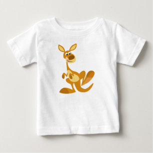T-shirt Pour Bébé T-shirt de battement mignon de bébé de kangourou