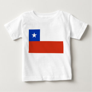 T-shirt Pour Bébé T-shirt de bébé avec le drapeau du Chili