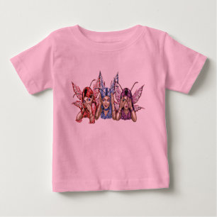 T-shirt Pour Bébé T-shirt de bébé de 3 féeries (ne parlez, voyez et