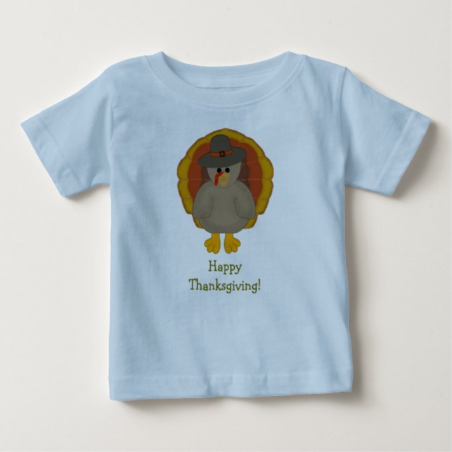 T-shirt Pour Bébé T-shirt de bébé de bon thanksgiving (Devant)