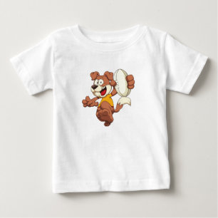 T-shirt Pour Bébé T-shirt de bébé de chien de rugby