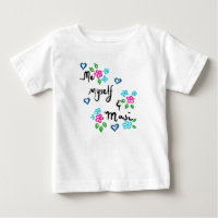T-shirt de bébé de Desi - je moi-même et Masi