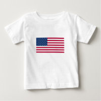 T-shirt de bébé de drapeau américain