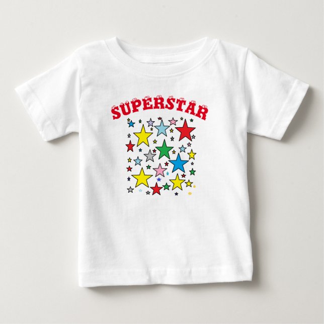 T-shirt Pour Bébé T-shirt de bébé de superstar (Devant)