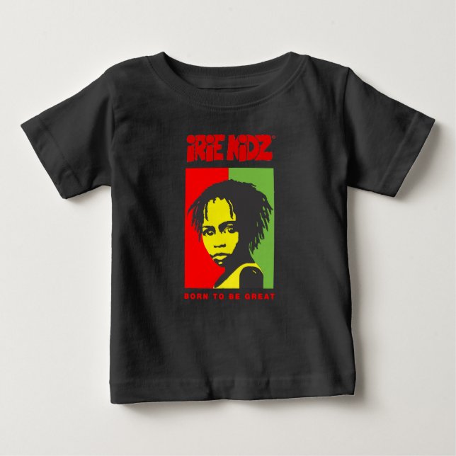 T-shirt Pour Bébé T-shirt de bébé d'enfant d'IRIE KIDZ® "Rasta" (Devant)