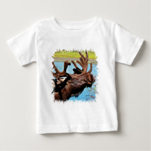 T-shirt Pour Bébé T-shirt de bébé d'orignaux