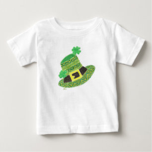 T-shirt Pour Bébé T-shirt de bébé du casquette du lutin vert de